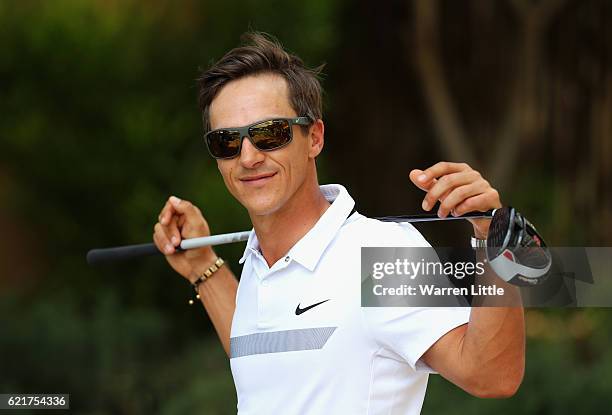 Thorbjorn Olesen of Denmark poses for a portrait ahead of the Nedbank Golf Challenge at the Gary Player CC on November 8, 2016 in Sun City, South...