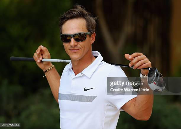 Thorbjorn Olesen of Denmark poses for a portrait ahead of the Nedbank Golf Challenge at the Gary Player CC on November 8, 2016 in Sun City, South...