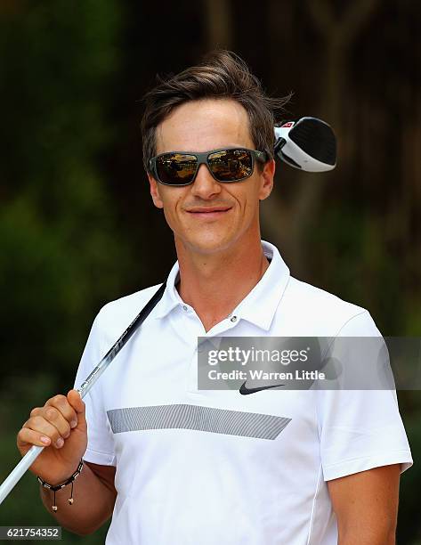 Thorbjorn Olesen of Denmark poses for a portrait ahead of the Nedbank Golf Challenge at the Gary Player CC on November 8, 2016 in Sun City, South...