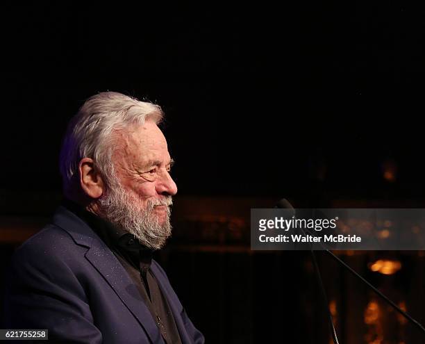 Stephen Sondheim during the Dramatists Guild Fund Gala 'Great Writers Thank Their Lucky Stars : The Presidential Edition' presentation at Gotham Hall...