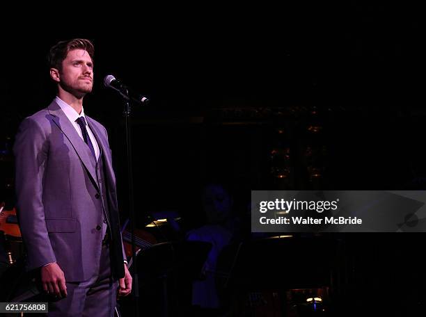 Aaron Tveit during the Dramatists Guild Fund Gala 'Great Writers Thank Their Lucky Stars : The Presidential Edition' presentation at Gotham Hall on...