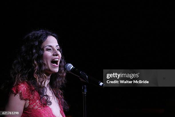 Mandy Gonzalez during the Dramatists Guild Fund Gala 'Great Writers Thank Their Lucky Stars : The Presidential Edition' presentation at Gotham Hall...