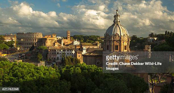 rome sunset - colloseum rome stock pictures, royalty-free photos & images