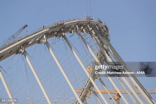 General view of the construction and refurbishment of the Khalifa International Stadium also known as National Stadium, in Doha, Qatar and venue for...