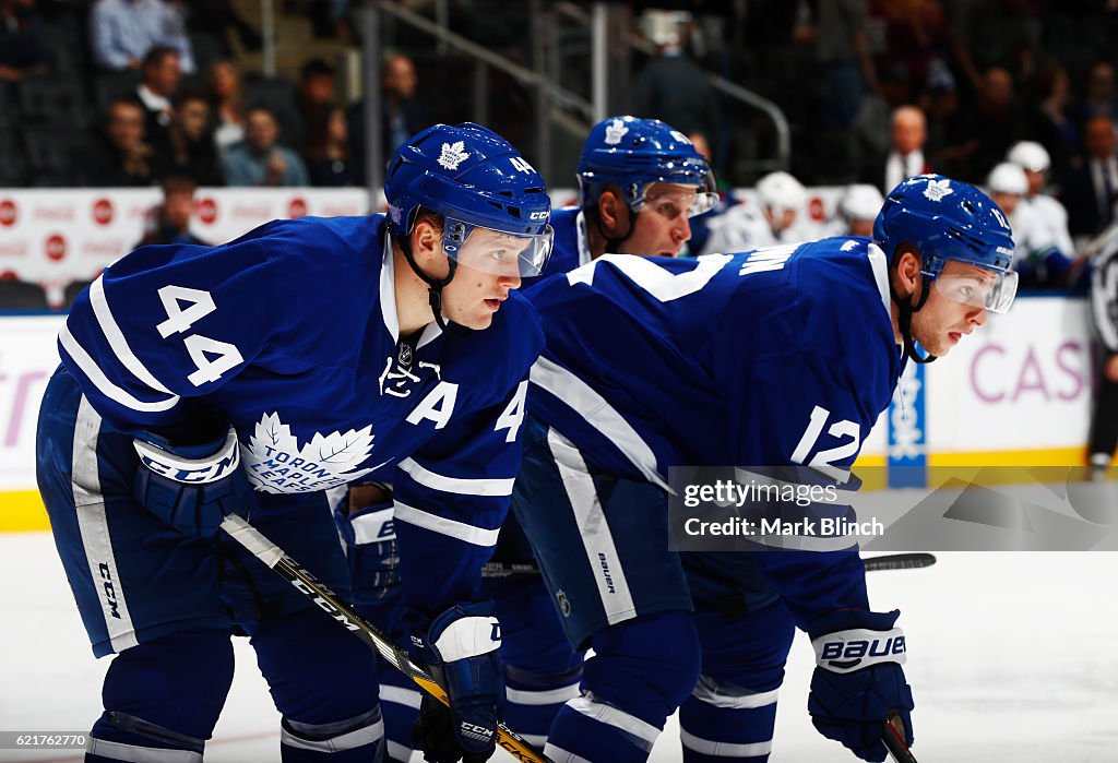 Vancouver Canucks v Toronto Maple Leafs