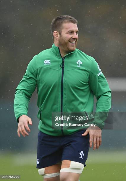 Kildare , Ireland - 8 November 2016; Ireland's Sean O'Brien during squad training at Carton House in Maynooth, Co Kildare.