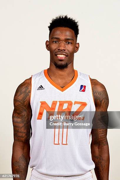 Derek Cooke Jr. Of the Nothern Arizona Suns poses for a photo during Media Day on November 4 at Bradshaw Mountain High School East Campus in Prescott...