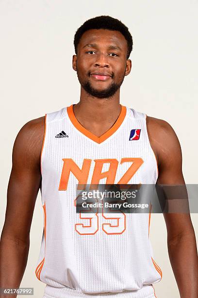 Gracin Bakumanya of the Nothern Arizona Suns poses for a photo during Media Day on November 4 at Bradshaw Mountain High School East Campus in...