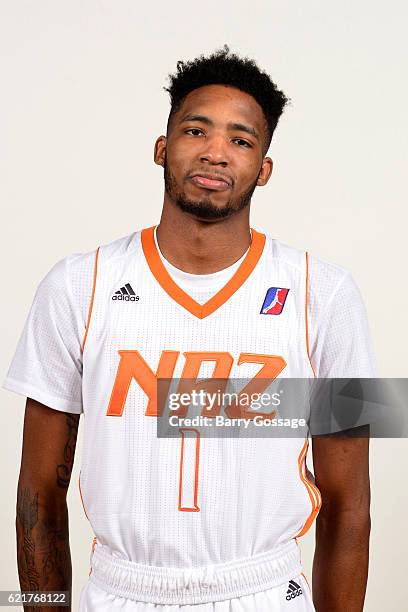 Derrick Jones of the Nothern Arizona Suns poses for a photo during Media Day on November 4 at Bradshaw Mountain High School East Campus in Prescott...