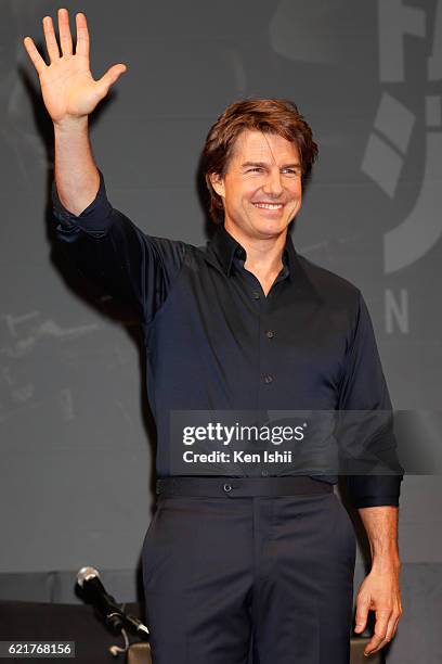 Tom Cruise attends the press conference and photocall of the Paramount Pictures' 'Jack Reacher: Never Go Back' ahead of the Tokyo Premiere, on...