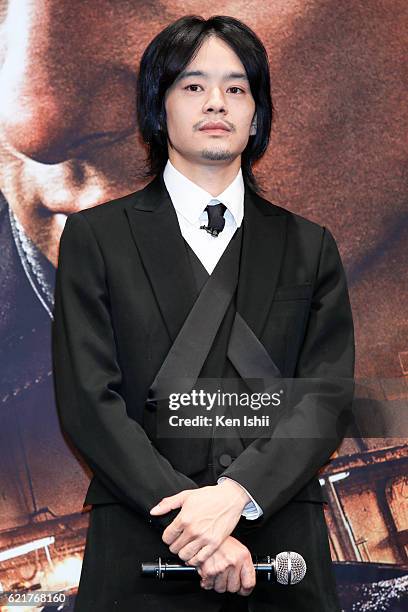 Sosuke Ikematsu attends the press conference and photocall of the Paramount Pictures' 'Jack Reacher: Never Go Back' ahead of the Tokyo Premiere, on...