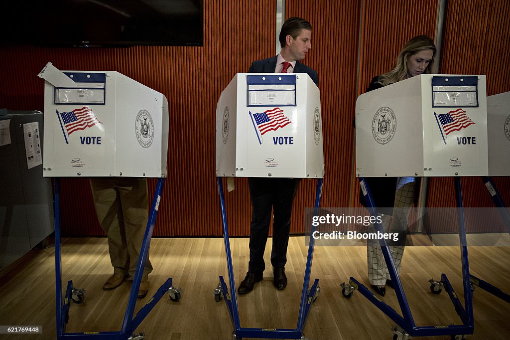 Voters Cast Their Ballots For The 2016 U.S. Presidential Election