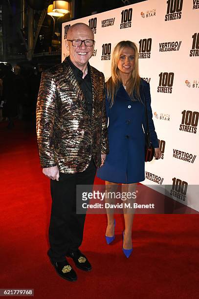 John Caudwell and Modesta Vzesniauskaite attend the UK Premiere of "100 Streets" at the BFI Southbank on November 8, 2016 in London, United Kingdom.