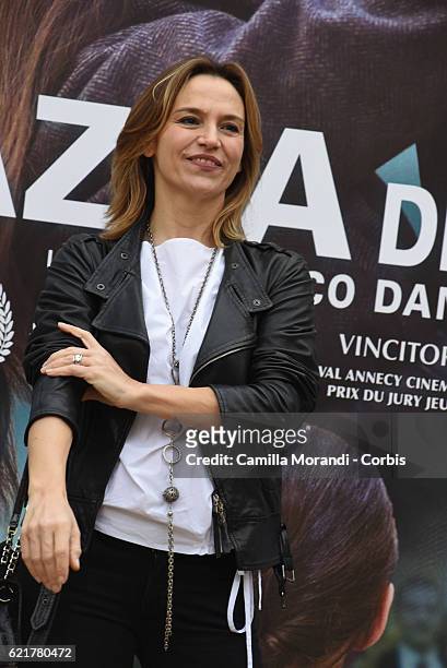 Stefania Montorsi attends a photocall for 'La Ragazza Del Mondo' on November 8, 2016 in Rome, Italy.