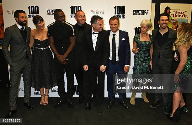 Tom Cullen, Gemma Arterton, Idris Elba, Leon F Butler, Charlie Creed Miles, Jim O'Hanlon, Ryan Gage, Kierston Wareing and Pippa Cross attend the UK...