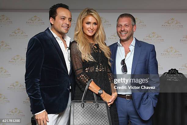 Businesswoman Paris Hilton and guests attend a press conference to promote Paris Hilton's new shoe collection Spring/Summer 2017 at Cipriani...
