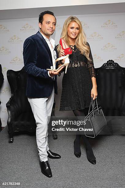 Businesswoman Paris Hilton and guest attend a press conference to promote Paris Hilton's new shoe collection Spring/Summer 2017 at Cipriani...