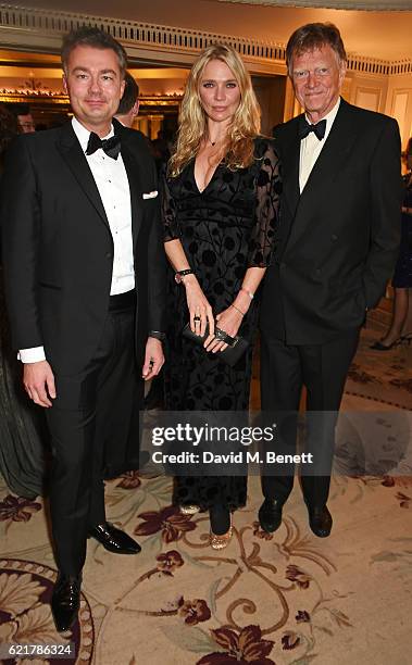 Laurent Feniou, Jodie Kidd and John Kidd attend The Cartier Racing Awards 2016 at The Dorchester on November 8, 2016 in London, England.