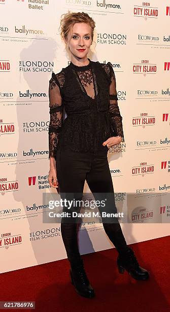 Portia Freeman attends the opening of London City Island, the capital's new cultural neighbourhood on November 8, 2016 in London, United Kingdom.