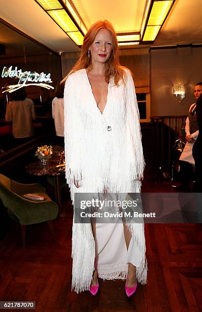 Olivia Inge attends the launch of The Rupert Sanderson Champagne Slipper For 34 Mayfair, at 34 Mayfair on November 8, 2016 in London, England.