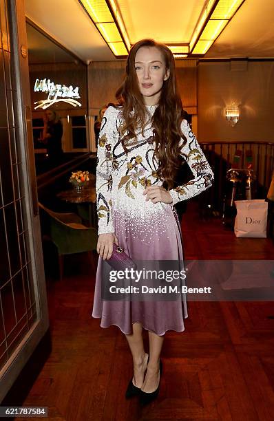 Olivia Grant attends the launch of The Rupert Sanderson Champagne Slipper For 34 Mayfair, at 34 Mayfair on November 8, 2016 in London, England.
