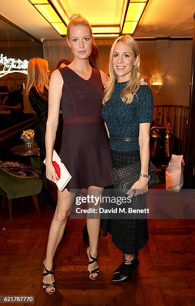 Caroline Winberg and guest attend the launch of The Rupert Sanderson Champagne Slipper For 34 Mayfair, at 34 Mayfair on November 8, 2016 in London,...