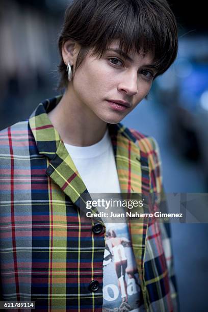 Spanish actress Alba Galocha poses for a portrait session during the promotion of the film 'No Culpes Al Karma De Lo Que Te Pasa Por Gilipollas' on...