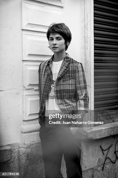 Spanish actress Alba Galocha poses for a portrait session during the promotion of the film 'No Culpes Al Karma De Lo Que Te Pasa Por Gilipollas' on...