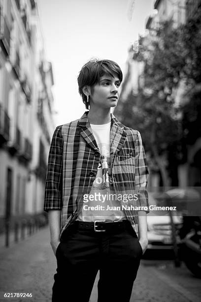 Spanish actress Alba Galocha poses for a portrait session during the promotion of the film 'No Culpes Al Karma De Lo Que Te Pasa Por Gilipollas' on...