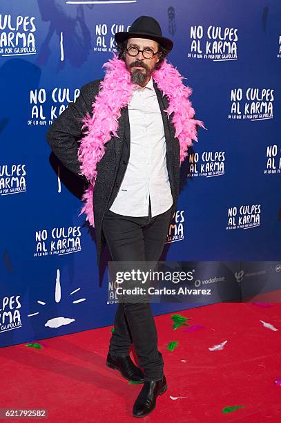 Spanish actor Fele Martinez attends 'No Culpes al Karma De lo Que Te Pasa Por Gilipollas' premiere at Callao cinema on November 8, 2016 in Madrid,...