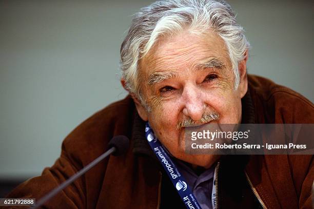 Jose Alberto "Pepe" Mujica Cordano ex President the Republic of Urugay meet the public to present his latest book "Una Oveja Negra al Poder" at...