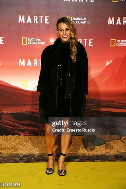 Tania Cagnotto attends the premiere of 'Marte' at The Space Moderno on November 8, 2016 in Rome, Italy.