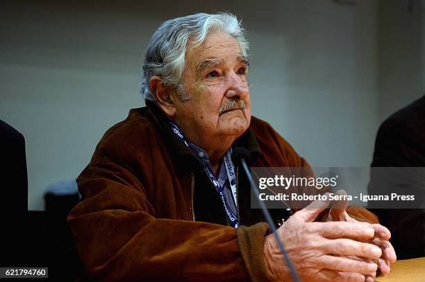 Jose Alberto "Pepe" Mujica Cordano ex President the Republic of Urugay meet the public to present his latest book "Una Oveja Negra al Poder" at...