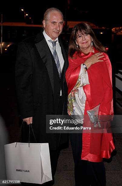 Esperanza Gracia attends the Carmen Borrego birthday party on November 8, 2016 in Madrid, Spain.