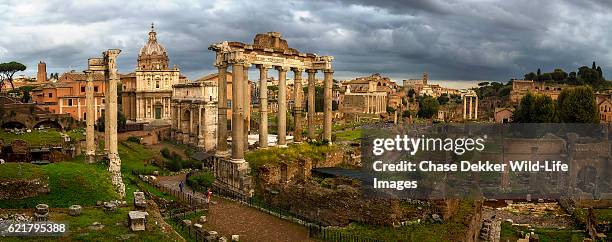 roman forum - fórum romano imagens e fotografias de stock