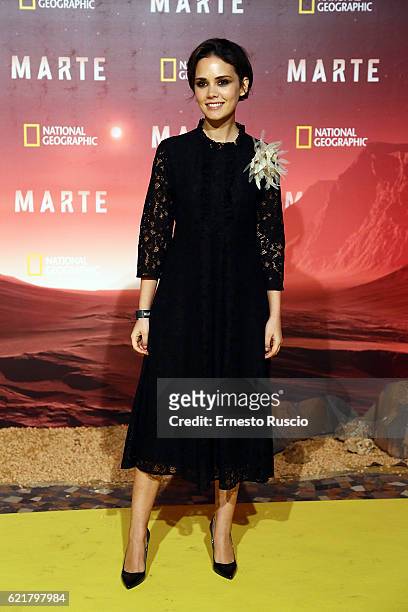 Erika D'Ambrosio attends the premiere of 'Marte' at The Space Moderno on November 8, 2016 in Rome, Italy.