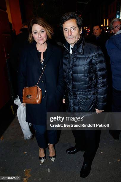Daniela Lumbroso and her husband Eric Ghebali attend Louis-Michel Colla, the Director of the "Theatre de la Gaite Montparnasse", Celebrates his 60th...