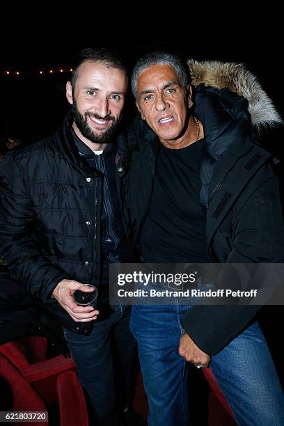 Director Sandy Serra and actor Samy Naceri attend Louis-Michel Colla, the Director of the "Theatre de la Gaite Montparnasse", Celebrates his 60th...