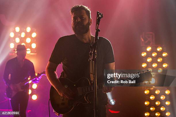 Kevin Jones from Bear's Den at Brixton Academy on November 8, 2016 in London, England.