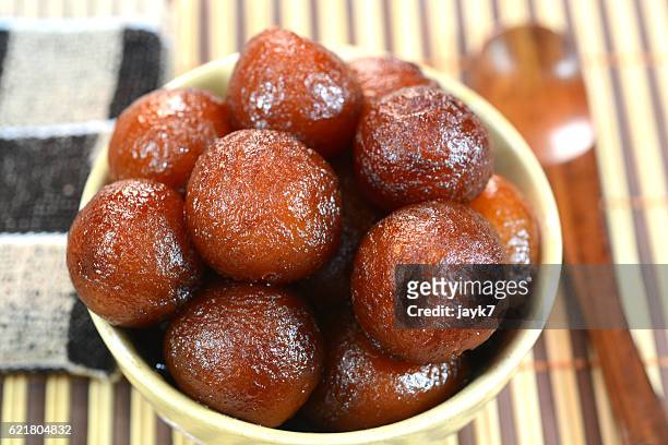 gulab jamun - north indian food stock pictures, royalty-free photos & images
