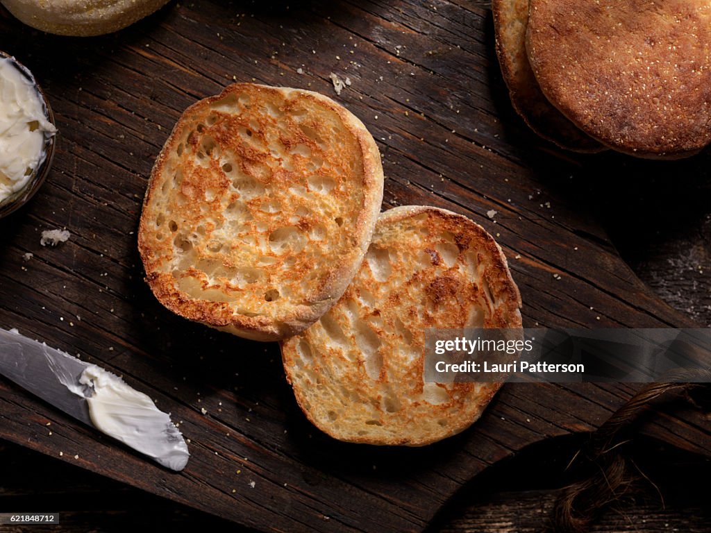 Toasted English Muffin with Butter