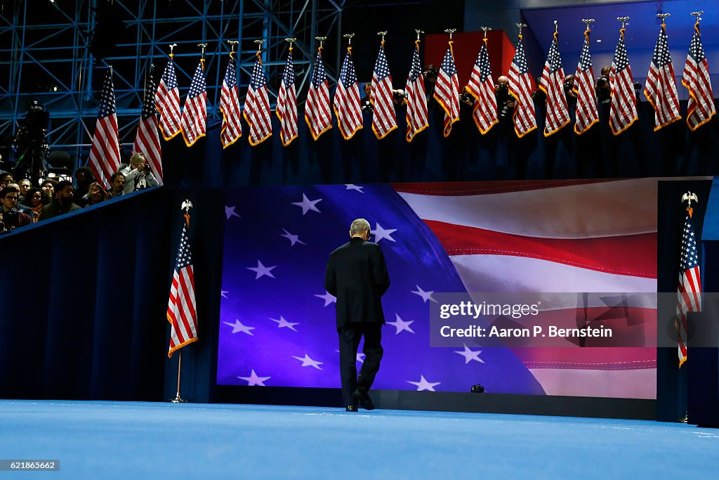 Democratic Presidential Nominee Hillary Clinton Holds Election Night Event In New York City