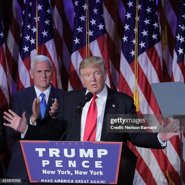Donald Trump Holds Election Night Event In New York City Donald Trump Holds Election Night Event In New York City