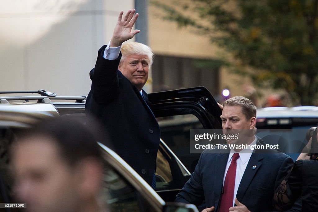 Republican presidential candidate Donald Trump votes in New York NY