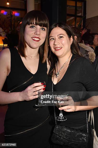 Athenais DeboveÊand Tiffany Meyer attend the "Prix De Flore 2016 : " Literary Prize Winner Announcement at Cafe de Flore on November 8, 2015 in...