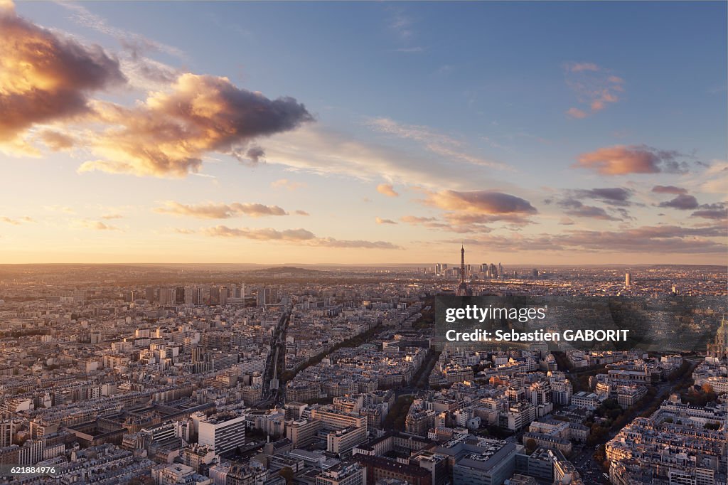 Paris Last light from Montparnasse