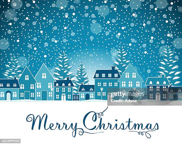 stockillustraties, clipart, cartoons en iconen met christmas greeting - christmas scenes