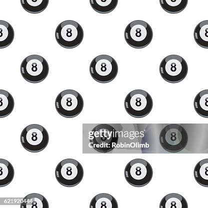 Eight Ball Seamless pattern Eight Ball Seamless pattern