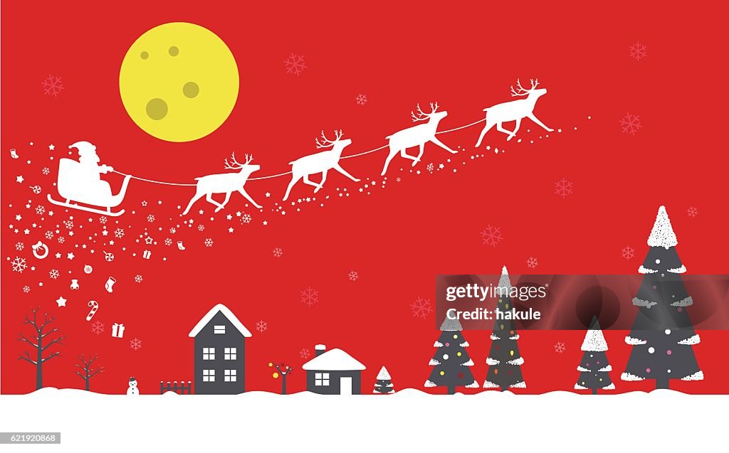 Christmas poster, greeting card design