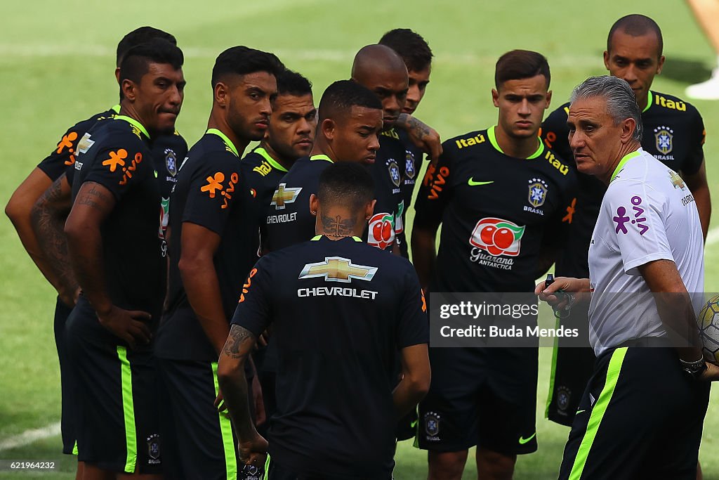 Brazil Training Session and Press Conference - 2018 FIFA World Cup Russia Qualifier